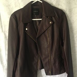 Faux leather jacket